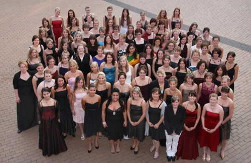 Abschlußklasse der Liebfrauenschule Bensheim (2008)